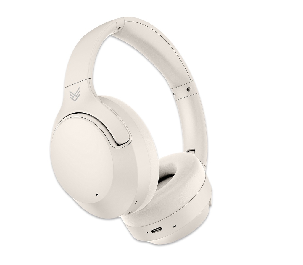 Audeeo Wireless Headphones Hybrid ANC ENC Headphone Cream