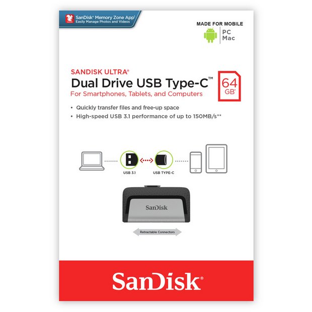 SanDisk 64GB ULTRA DUAL FLASH DRIVE