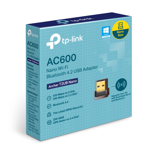 TP-LInk ARCHER T2UB NANO AC600 WI-FI USB Adapter