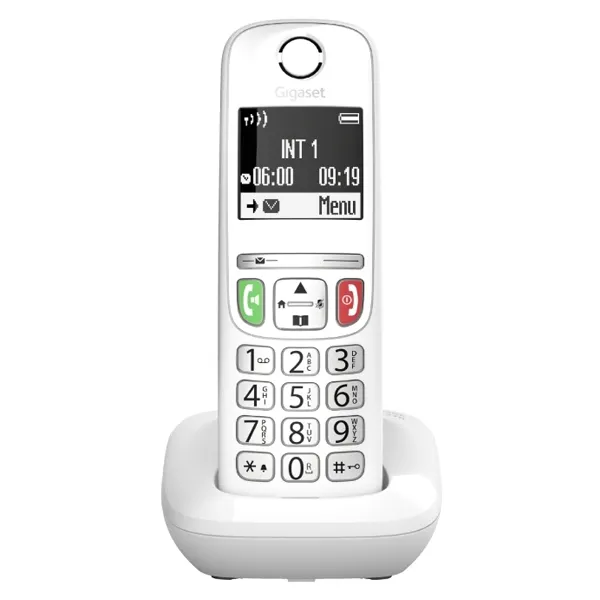 Gigaset Cordless Phone  E270 White Big Buttons