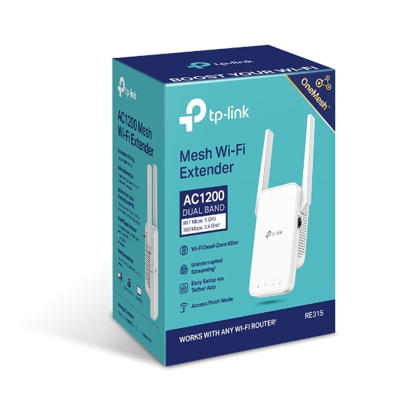 TP-LInk RE315 AC1200 WFI RANGE EXTENDER
