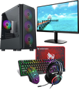 Gaming PC Bundle Deal! Fortnite Gaming Desktop｜24" AOC Monitor｜T-Wolf 800 4-in1 Set