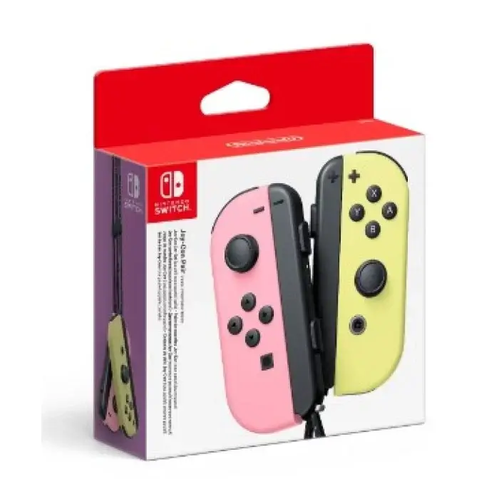 Nintendo Switch Joy Con Pink + Yellow