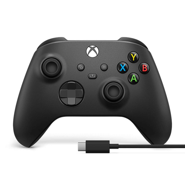 XBOX Controller Black + USB PC Adaptor