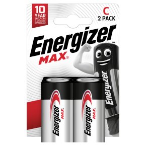 Energizer Alkaline Max C/LR14 FSB2 Pack of 2