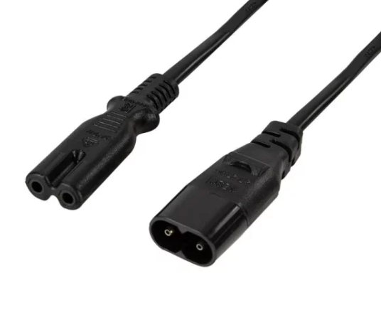 Figure of Eight Power Cable Extension 2M 