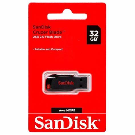 SanDisk 32GB Cruzer Blade USB Stick SDCZ50-032G-B35