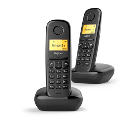 [GST-L36852-H2802-K101] Gigaset Cordless Phone  A170 DUO Black