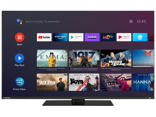 [TOS-TVM-TOS043QA7D63DG] Toshiba 43" Android Quantum Dot Colour UHD TV - 43QA7D63DG